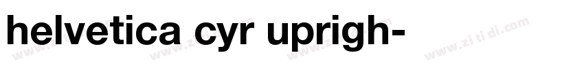 helvetica cyr uprigh字体转换